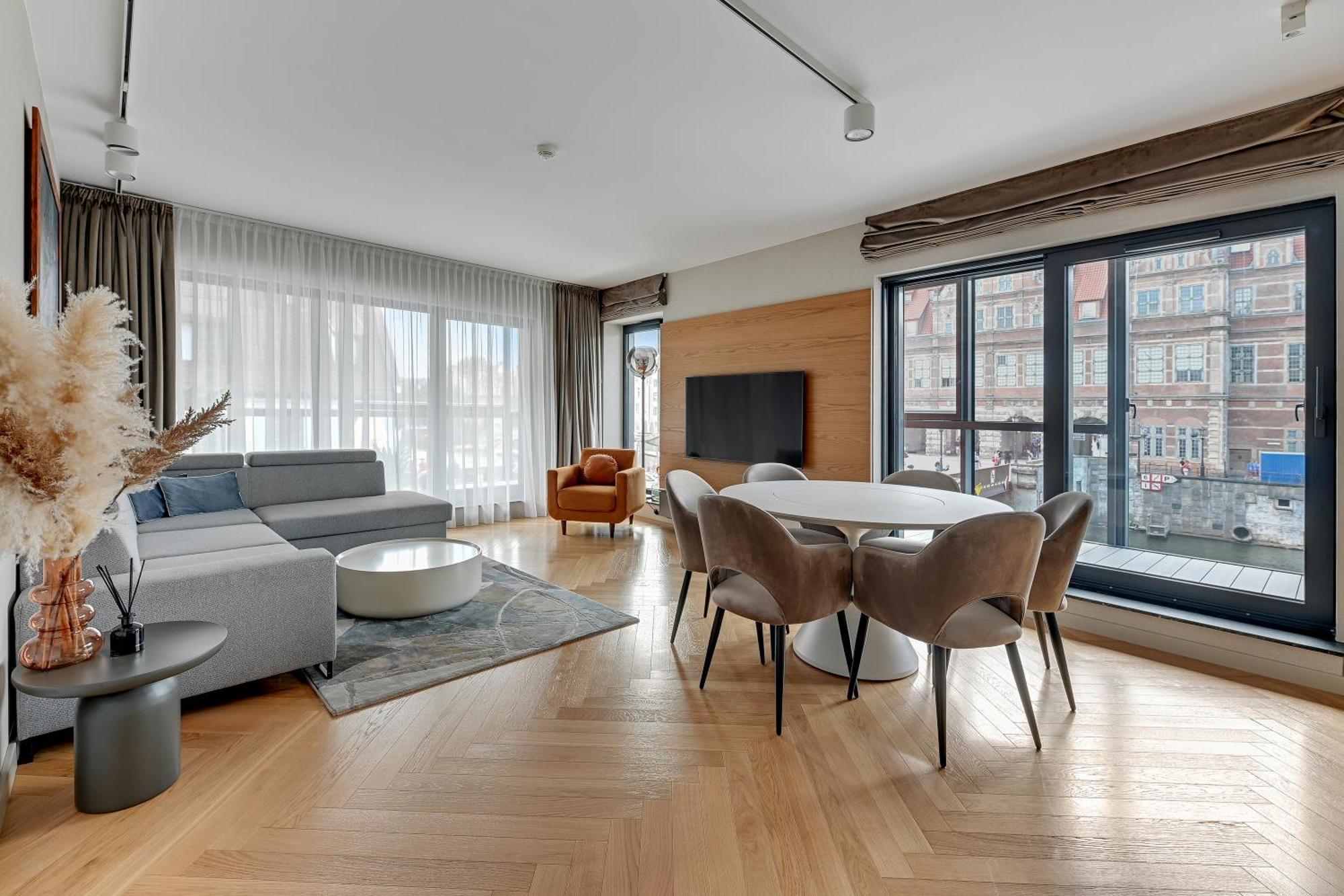 Deo Plaza By Blue Mandarin Apartment Gdansk Bagian luar foto